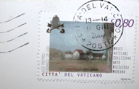 Vatican City Stamp and Cancellation